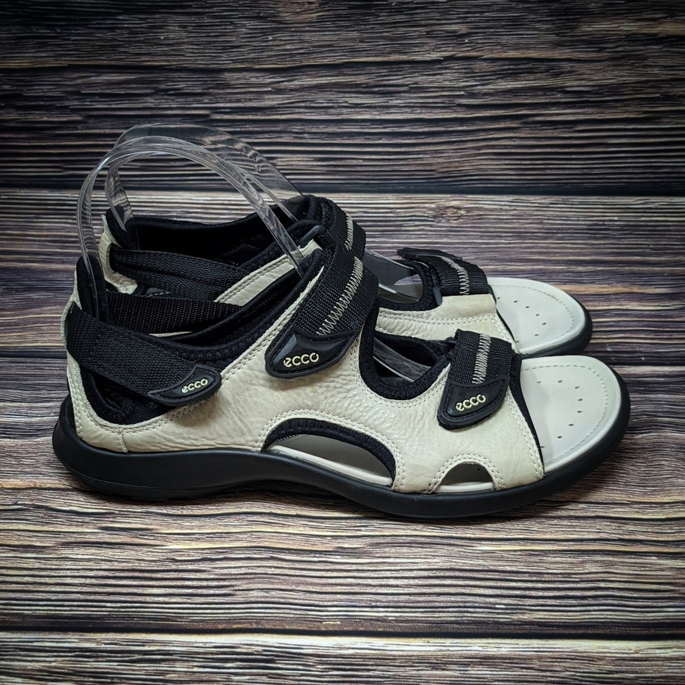 ECCO Leather Sport Adjustable Comfortable Sandals